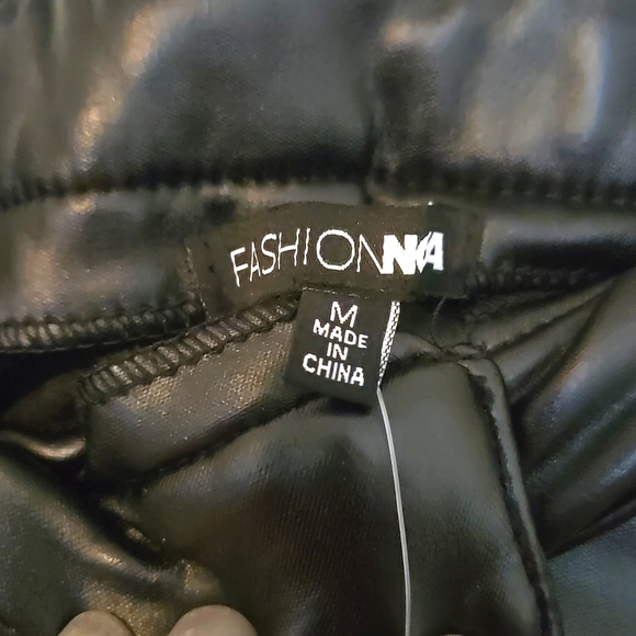 NEW Faux Leather Fashion Nova Shorts - Picture 6 of 10